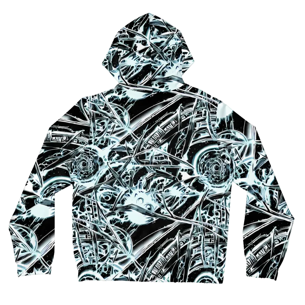 Frosted Infusion on Women's Full-Zip Hoodie — Back