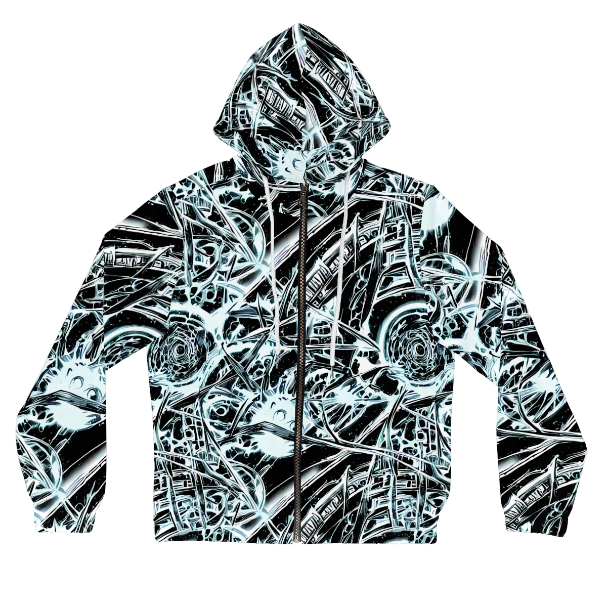 Frosted Infusion on Women's Full-Zip Hoodie — Front