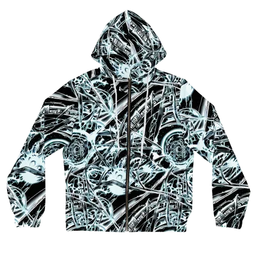 Frosted Infusion on a Women's Full-Zip Hoodie