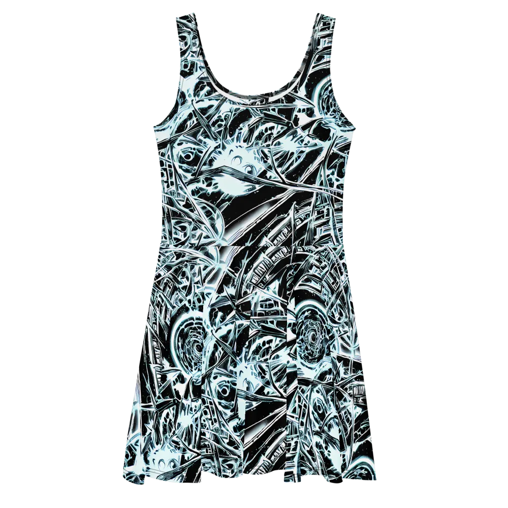 Frosted Infusion on Skater Dress — Front