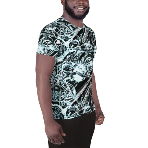 Frosted Infusion on a Men's Athletic T-Shirt