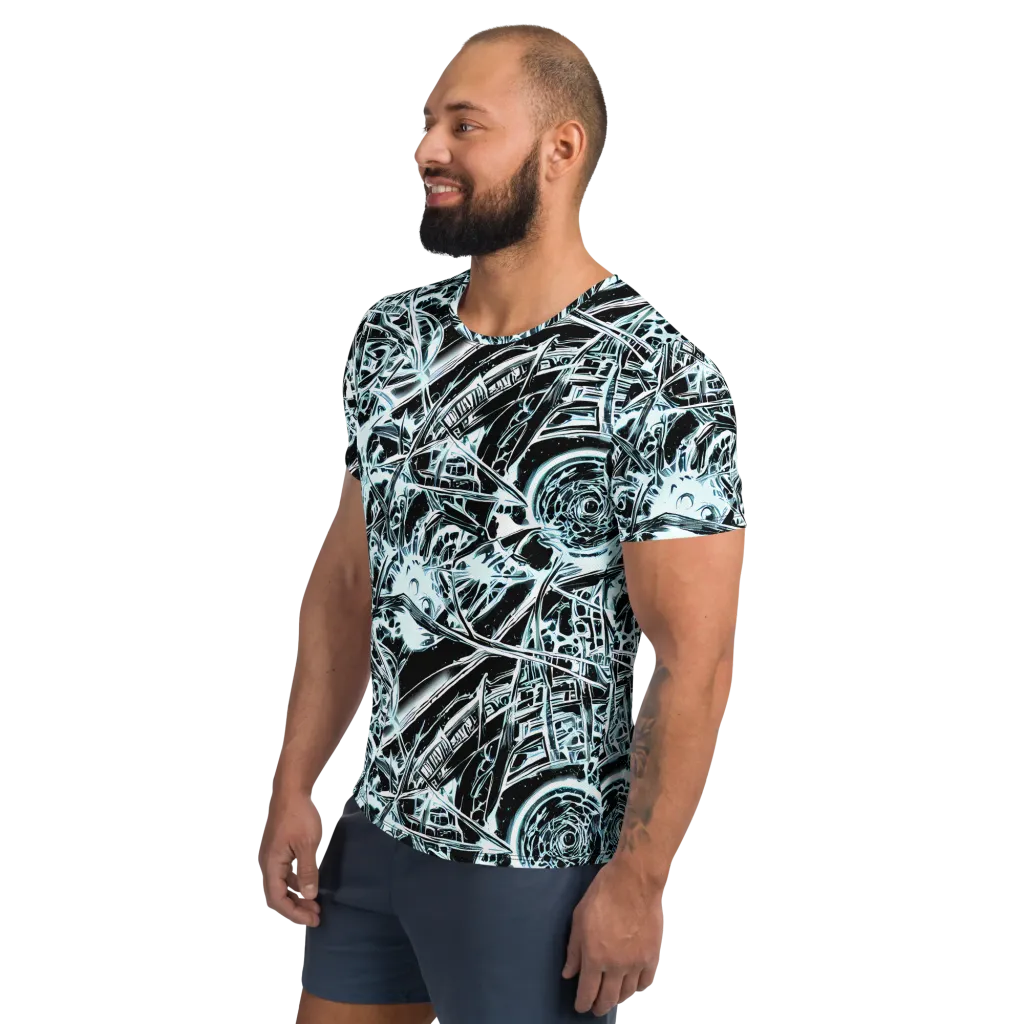 Frosted Infusion on Men's Athletic T-Shirt — Left