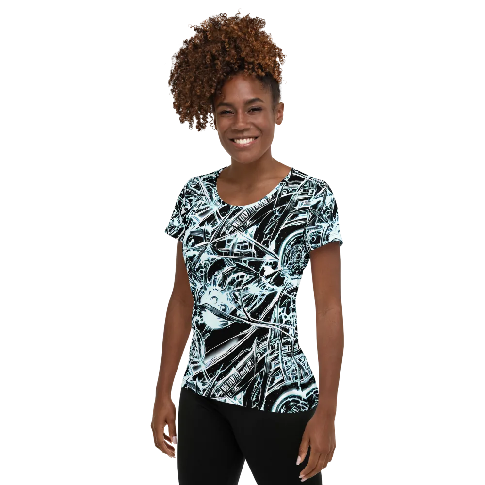 Frosted Infusion on Women's Athletic T-Shirt — Left