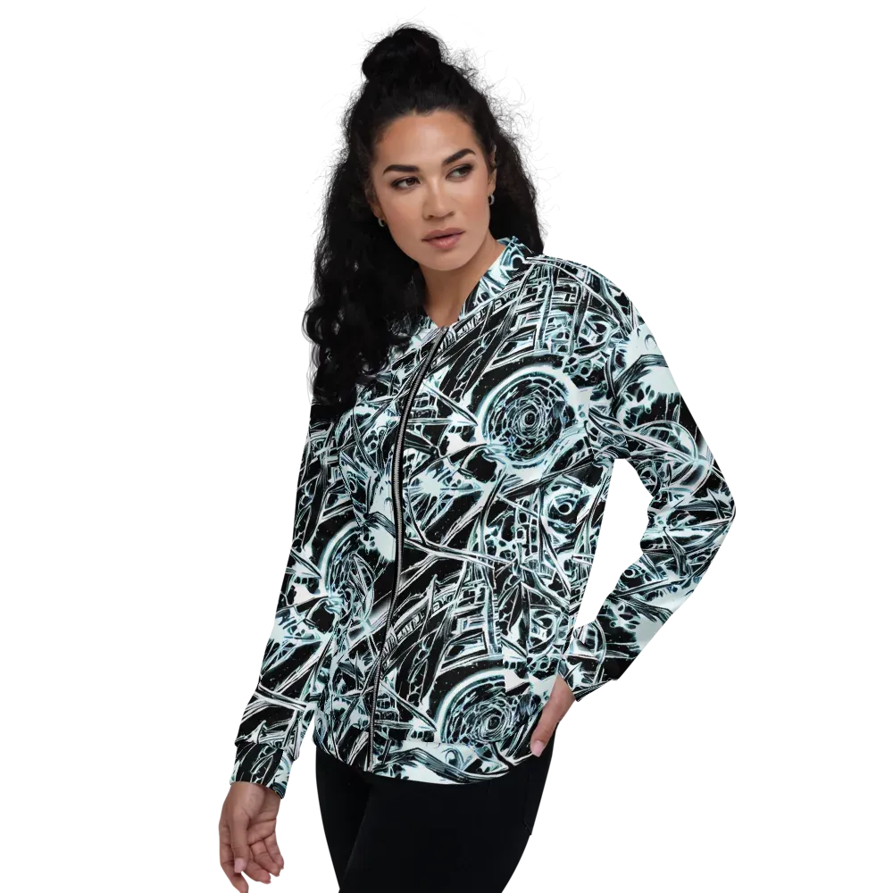 Frosted Infusion on Bomber Jacket — Left