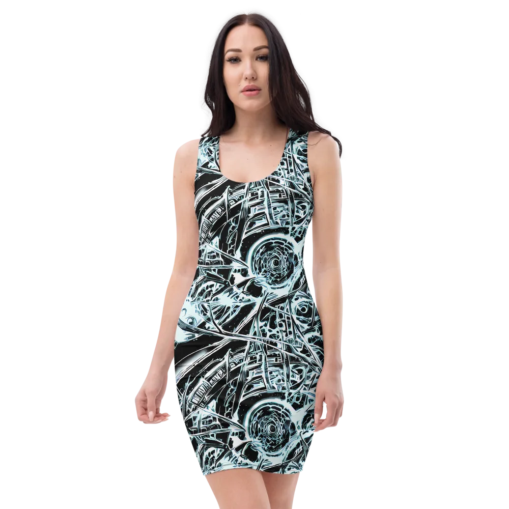 Frosted Infusion on Bodycon Dress — Front