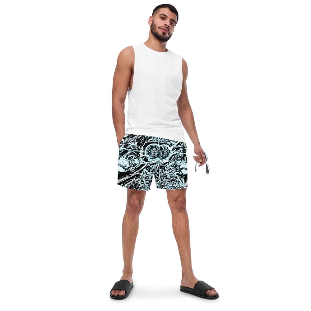 Frosted Infusion on Swim Trunks — Front