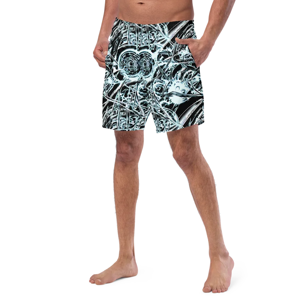 Frosted Infusion on Swim Trunks — Left Front
