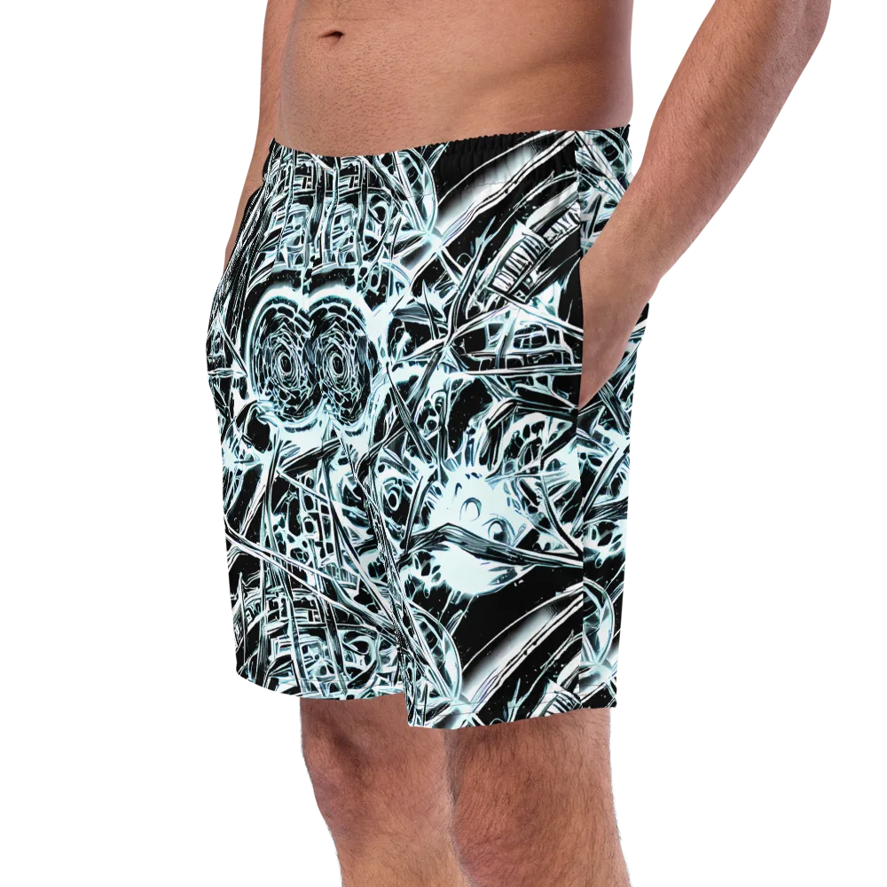 Frosted Infusion on Swim Trunks — Left Front
