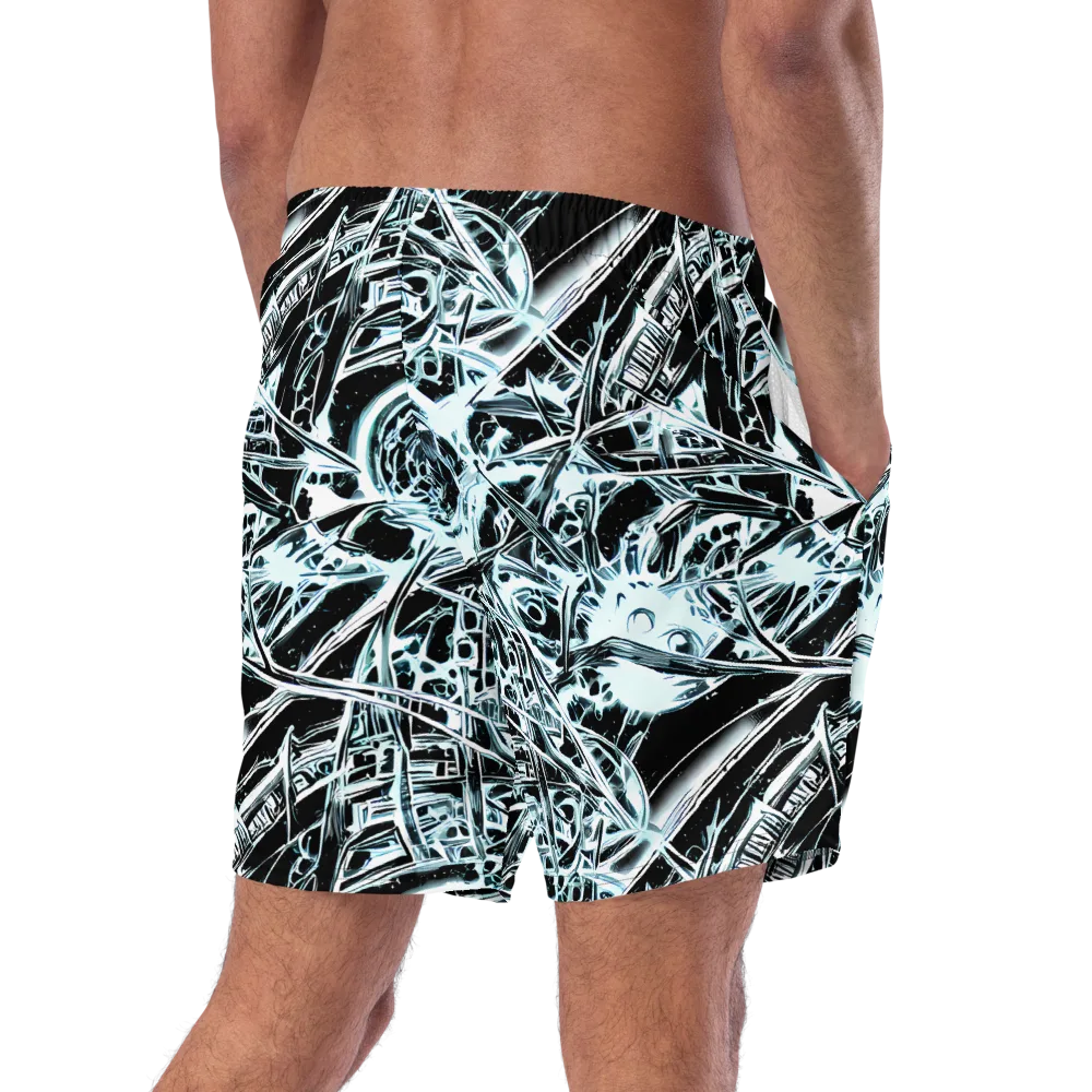 Frosted Infusion on Swim Trunks — Right Back
