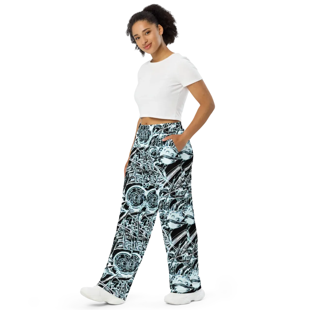 Frosted Infusion on Wide-Leg Pants — Left Front