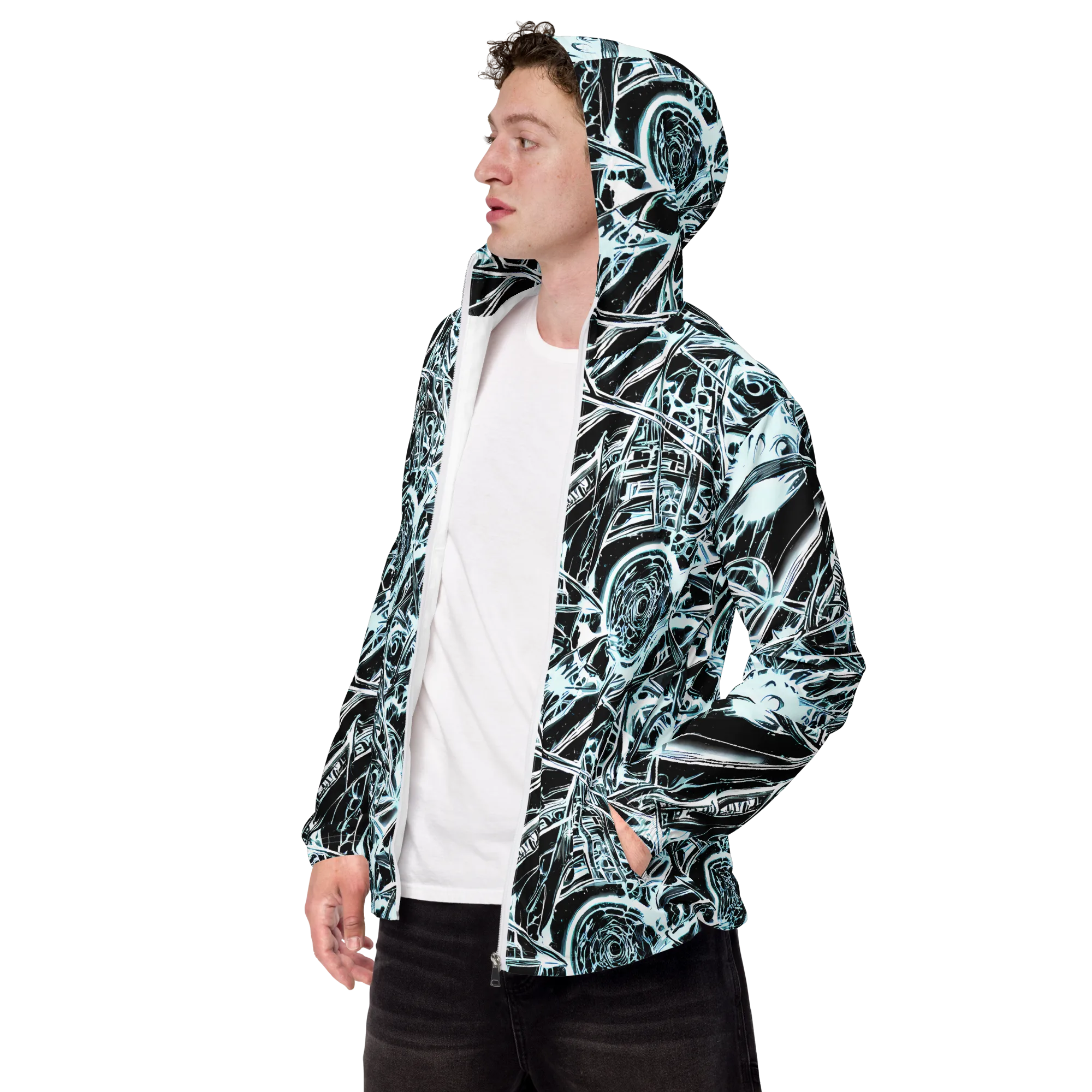 Frosted Infusion on Men's Windbreaker — Left Front