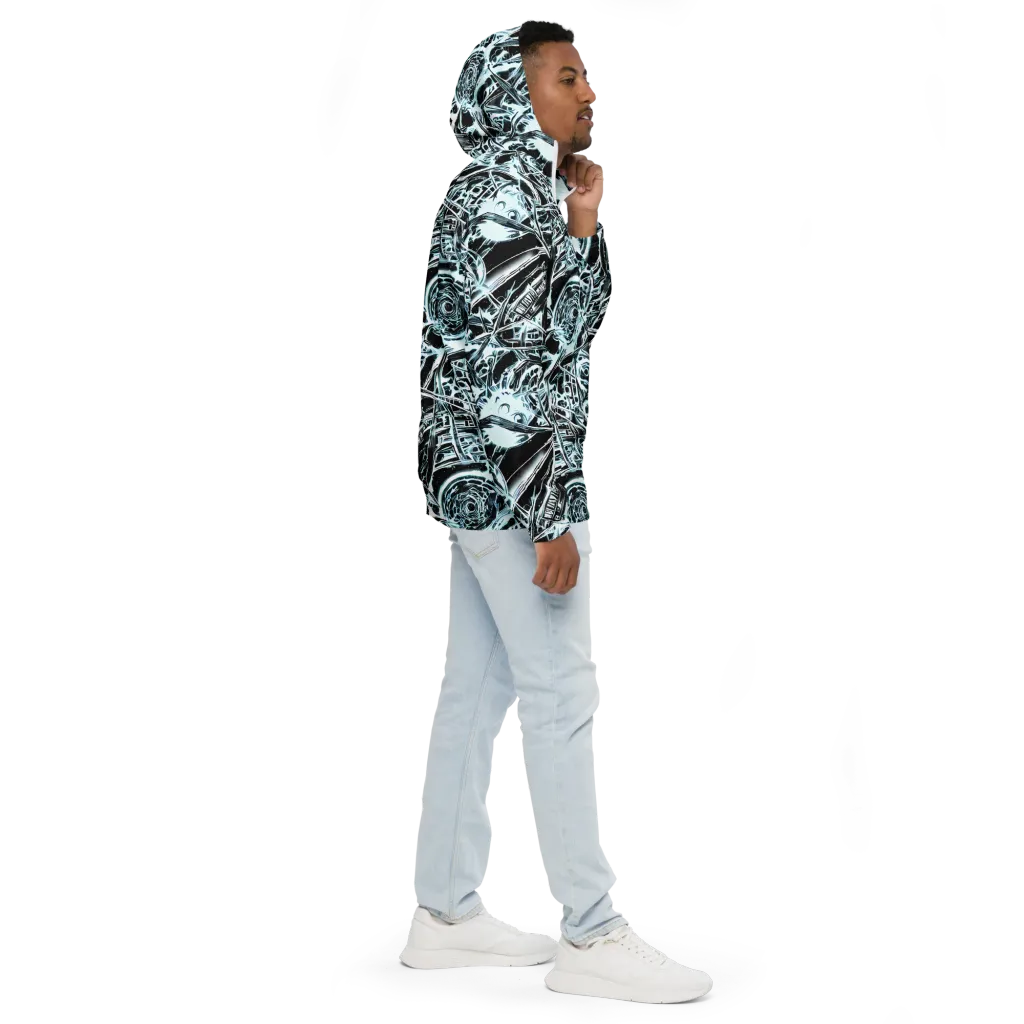 Frosted Infusion on Men's Windbreaker — Right