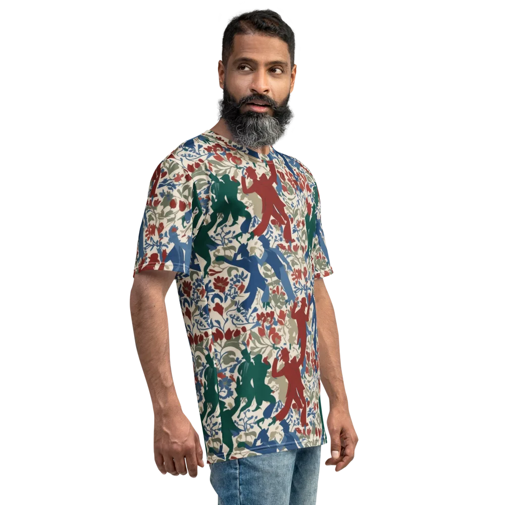 Midnight Promenade on Men's Crew Neck T-Shirt — Right