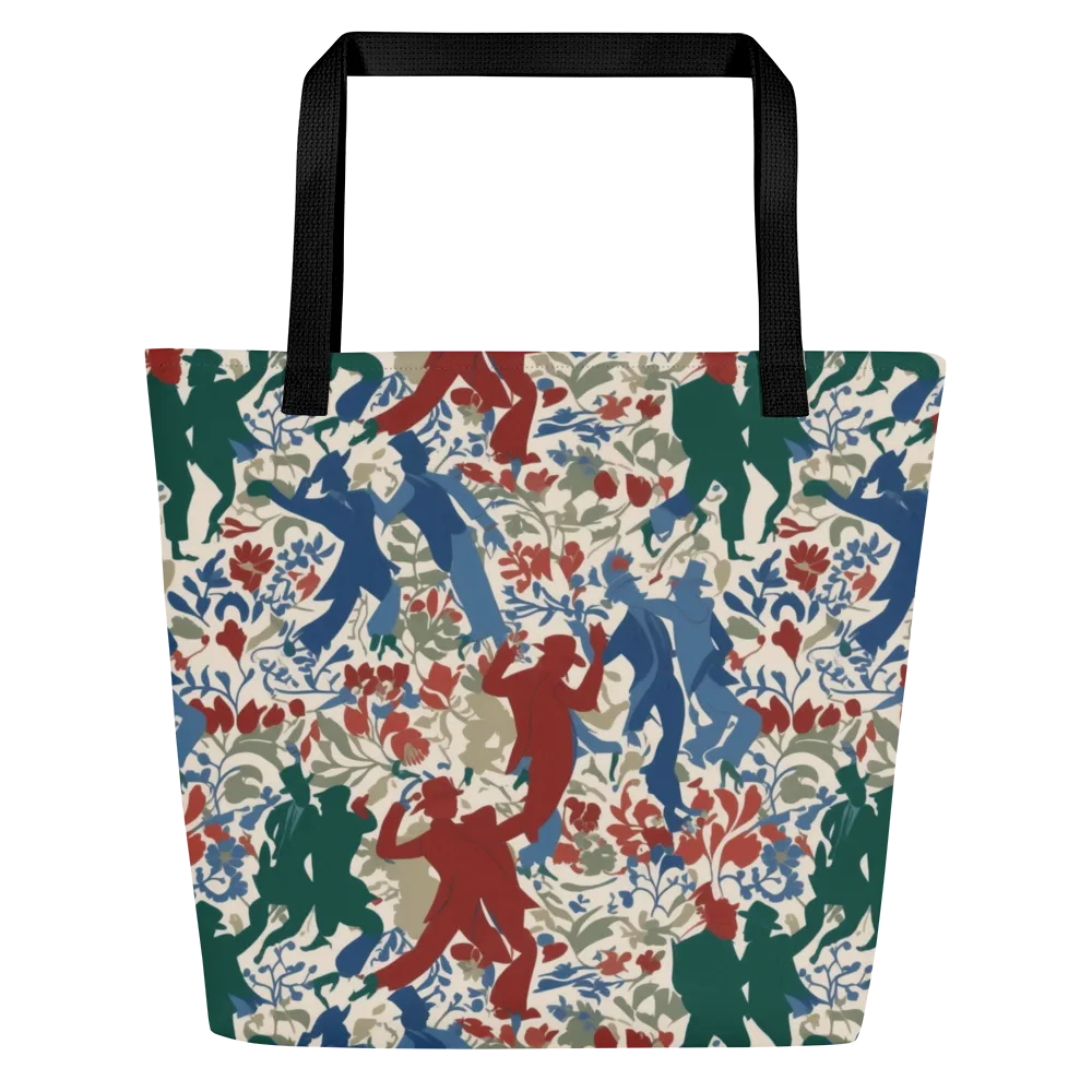 Midnight Promenade on Large Tote Bag W/ Pocket — Front