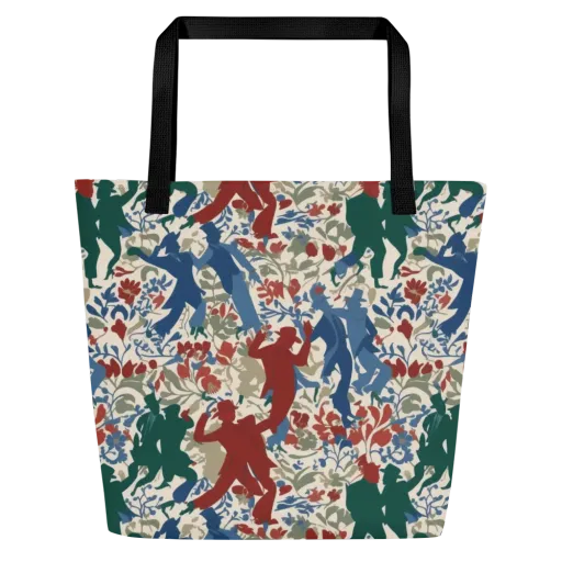 Midnight Promenade on a Large Tote Bag W/ Pocket