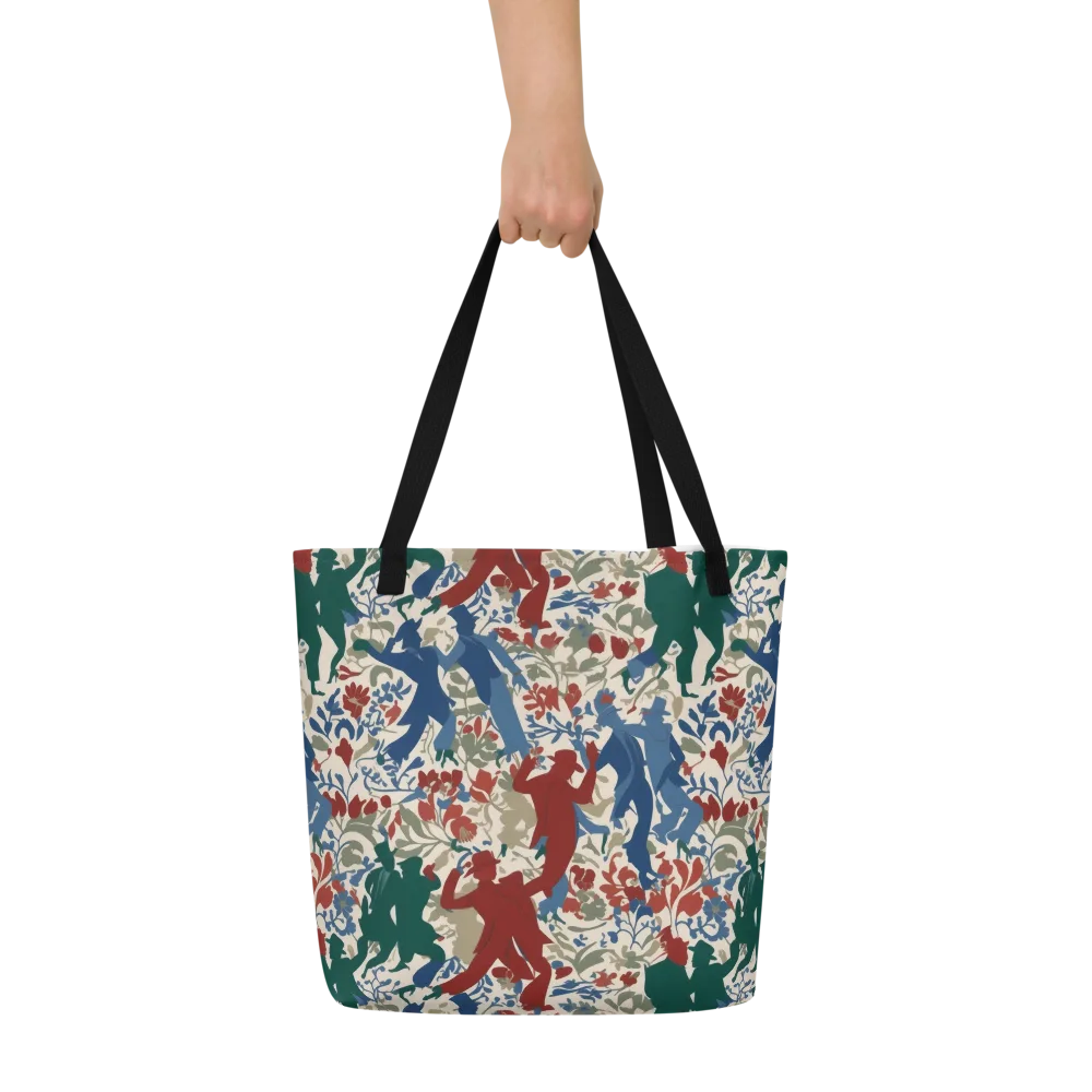 Midnight Promenade on Large Tote Bag W/ Pocket — Front