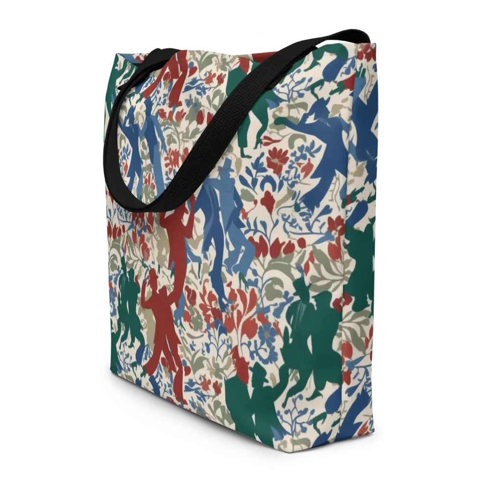 Midnight Promenade on Large Tote Bag W/ Pocket — Front