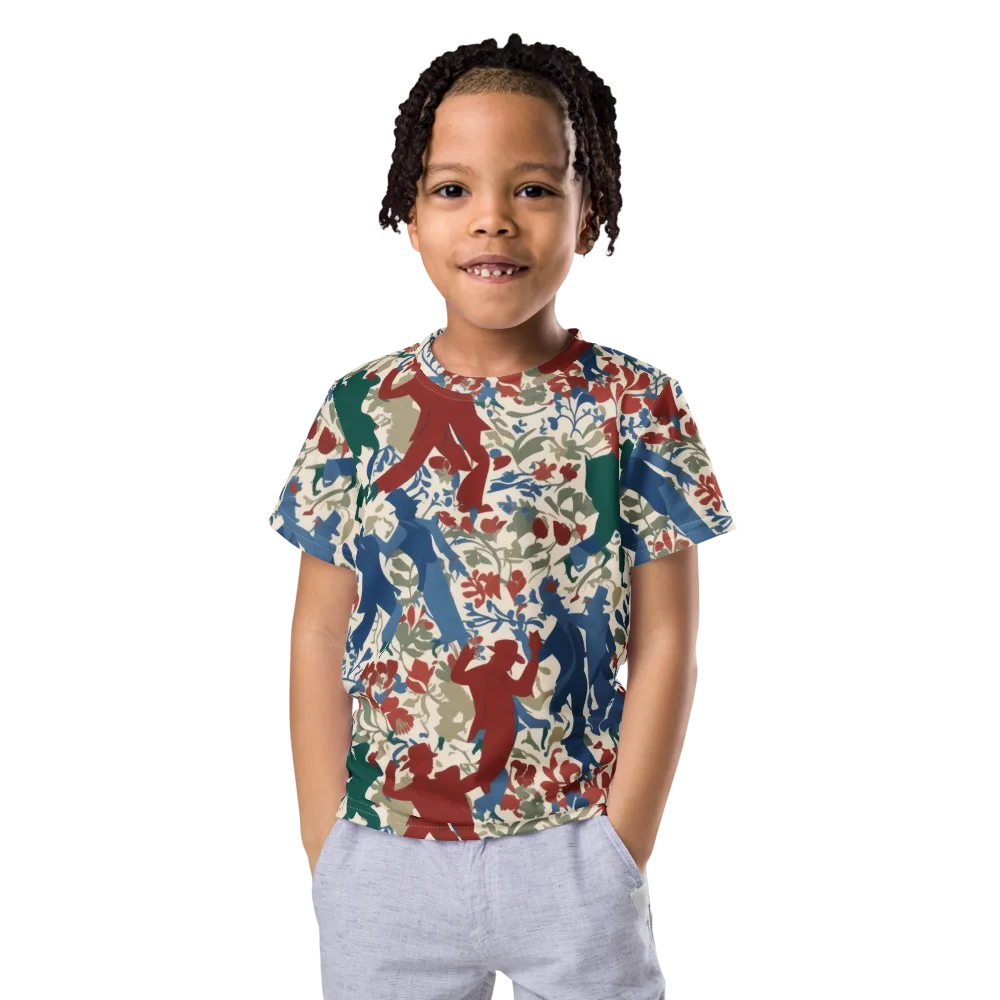 Midnight Promenade on Kids Crew Neck T-Shirt — Front