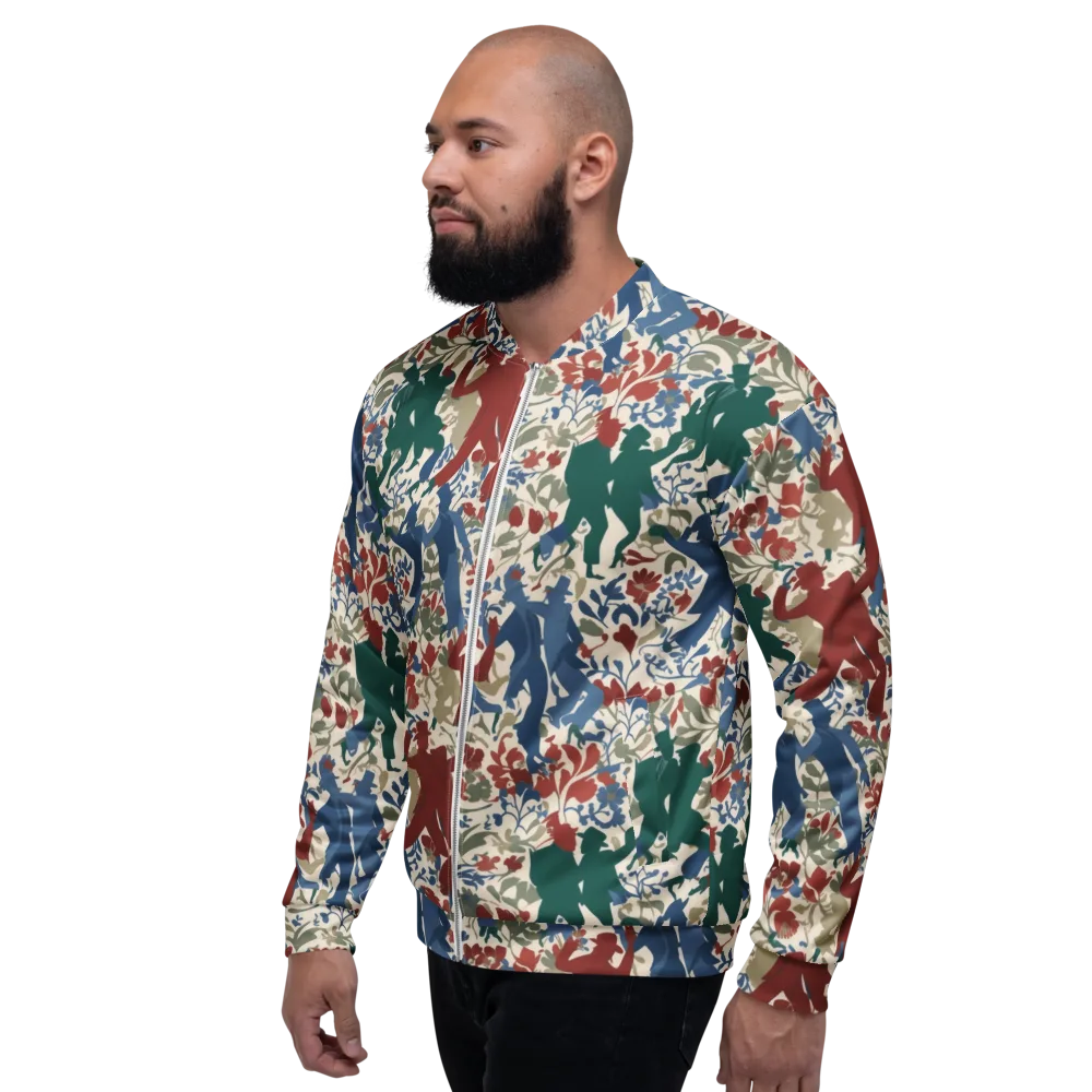 Midnight Promenade on Bomber Jacket — Left