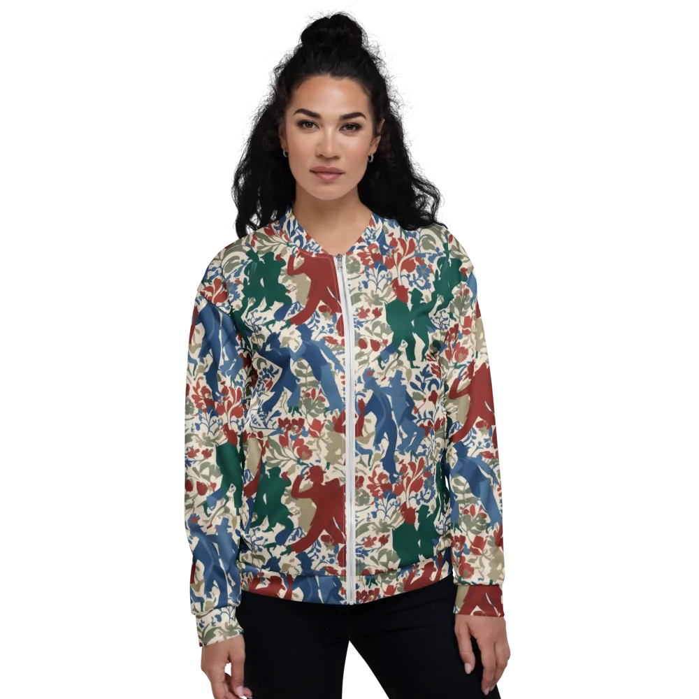 Midnight Promenade on Bomber Jacket — Front