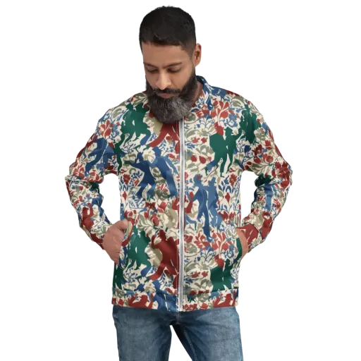 Midnight Promenade on a Bomber Jacket
