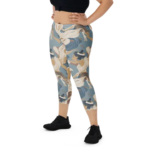 Swan Lake Reverie on a Capri Leggings