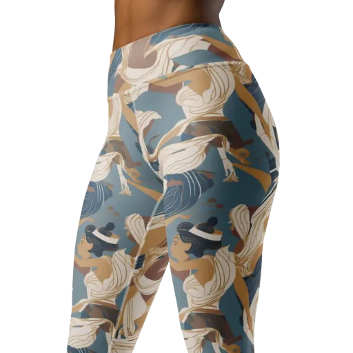 Swan Lake Reverie on a Yoga Leggings