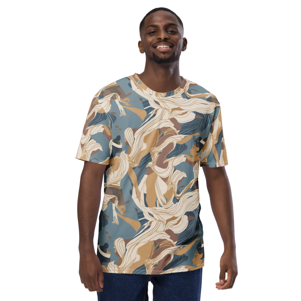 Swan Lake Reverie on Men's Crew Neck T-Shirt — Front