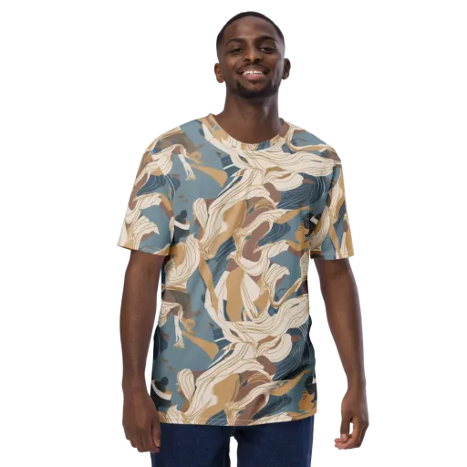 Swan Lake Reverie on a Men's Crew Neck T-Shirt