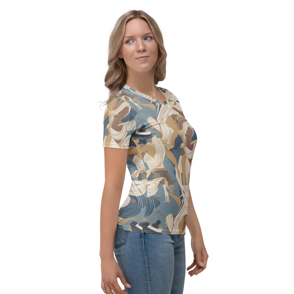 Swan Lake Reverie on Women's Crew Neck T-Shirt — Right