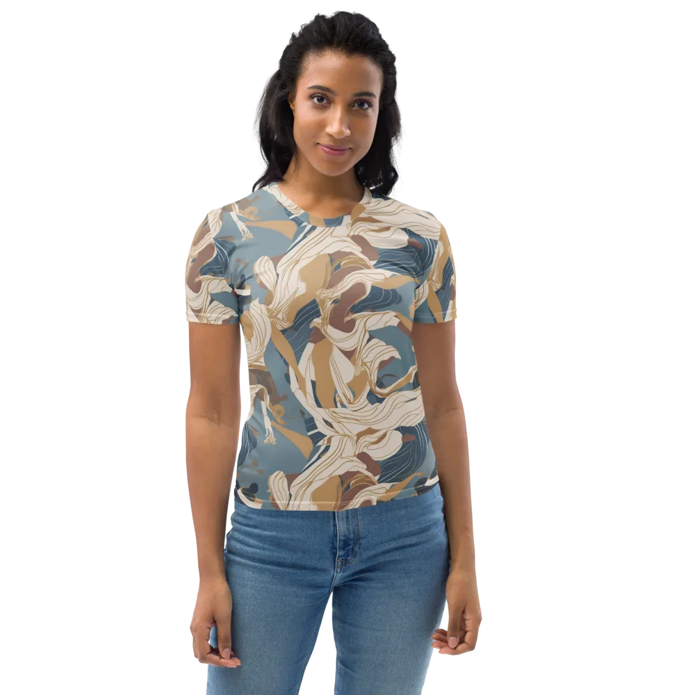 Swan Lake Reverie on Women's Crew Neck T-Shirt — Front