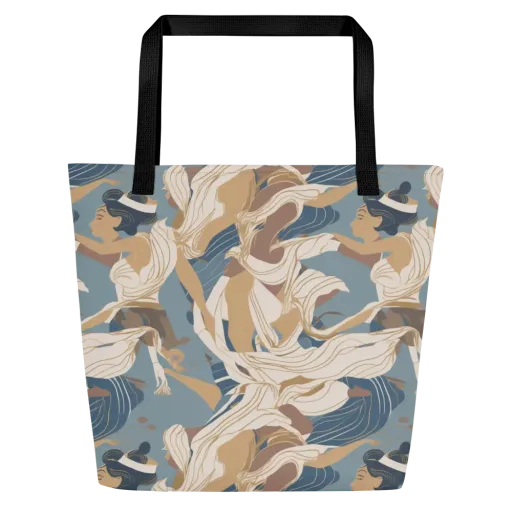 Swan Lake Reverie on a Large Tote Bag W/ Pocket