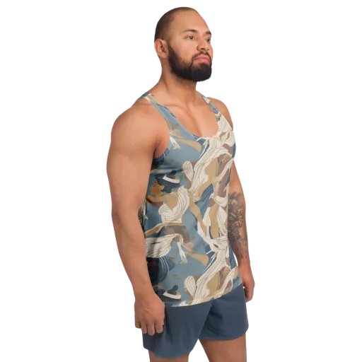 Swan Lake Reverie on a Men's Tank Top