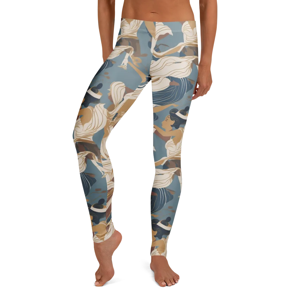 Swan Lake Reverie on Leggings — Front