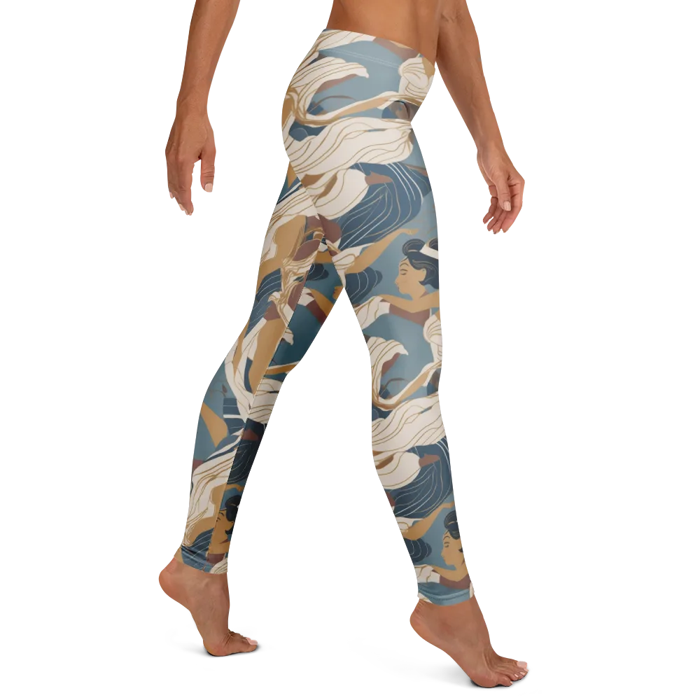 Swan Lake Reverie on Leggings — Right