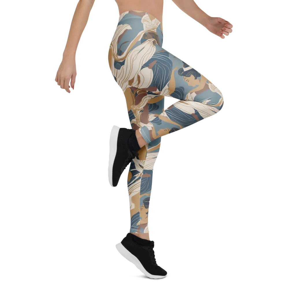 Swan Lake Reverie on Leggings — Right