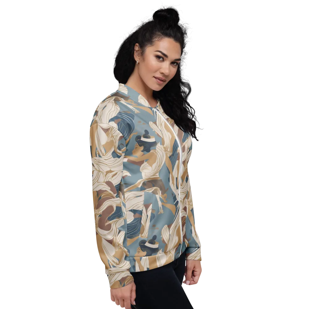 Swan Lake Reverie on Bomber Jacket — Right