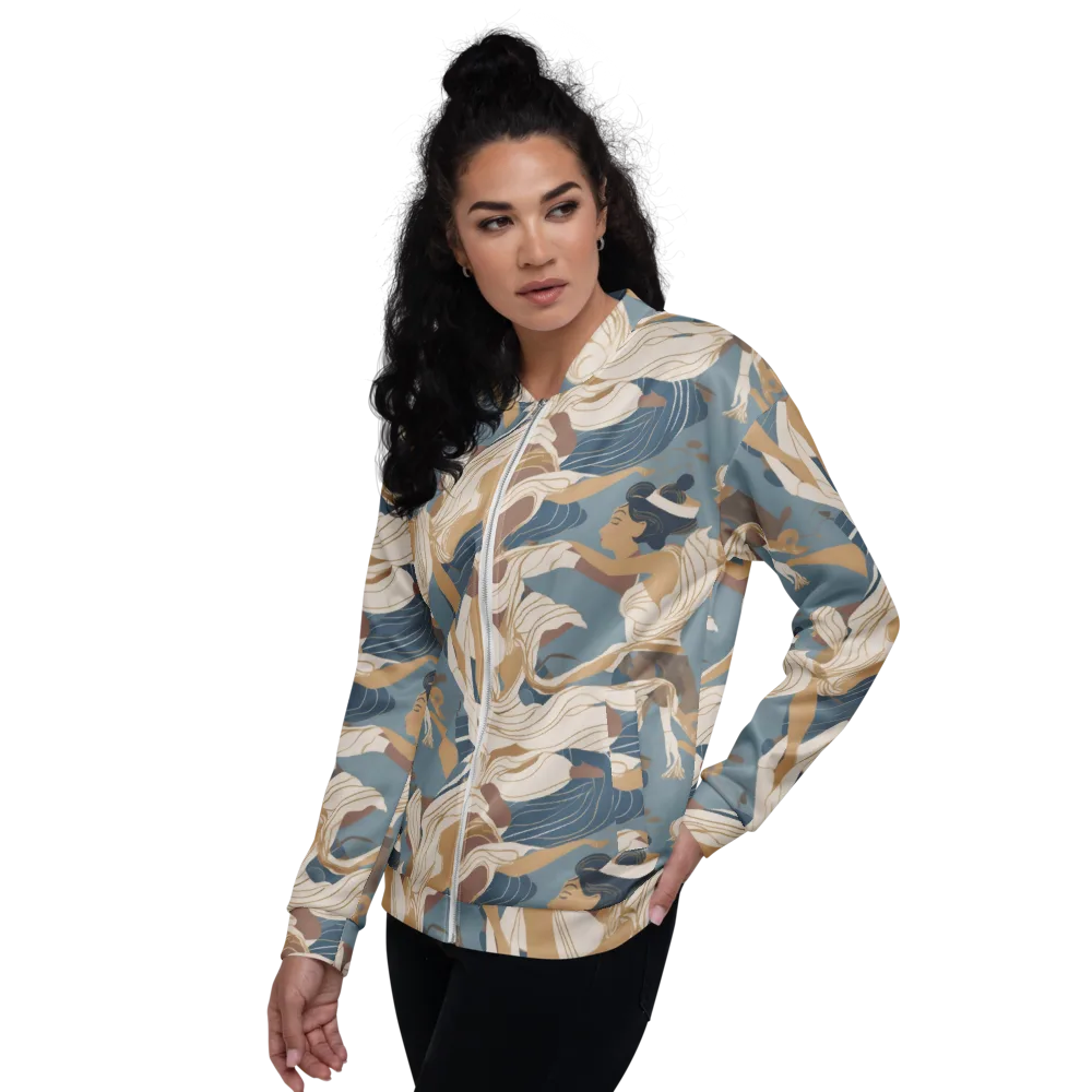 Swan Lake Reverie on Bomber Jacket — Left