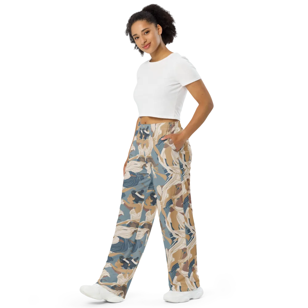 Swan Lake Reverie on Wide-Leg Pants — Left Front