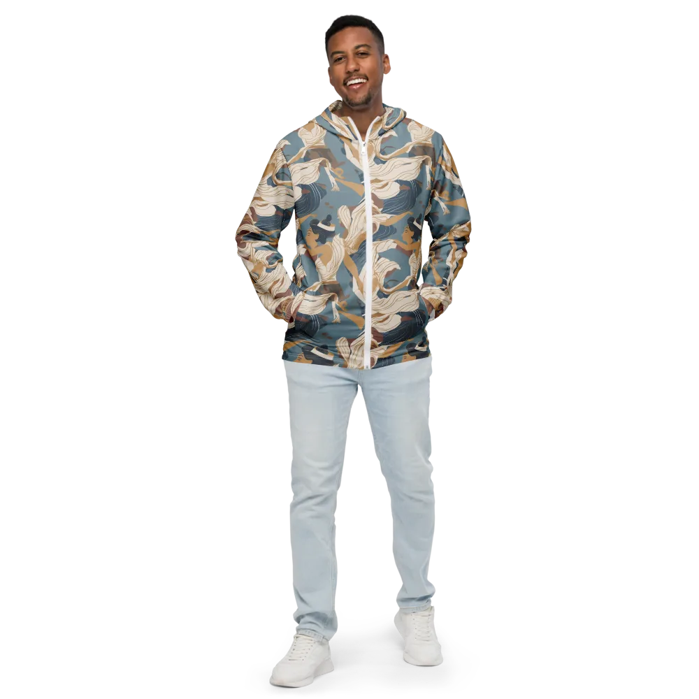 Swan Lake Reverie on Men's Windbreaker — Front