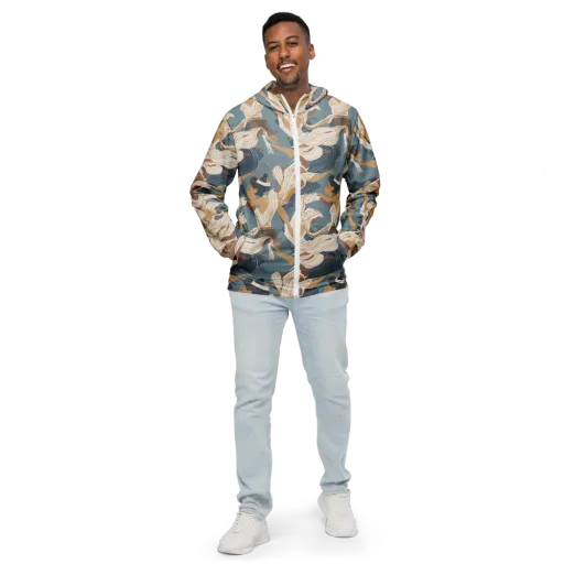 Swan Lake Reverie on a Men's Windbreaker