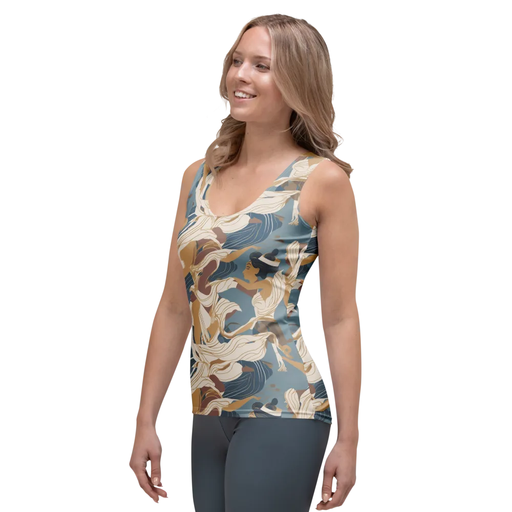Swan Lake Reverie on Women's Tank Top — Left Front
