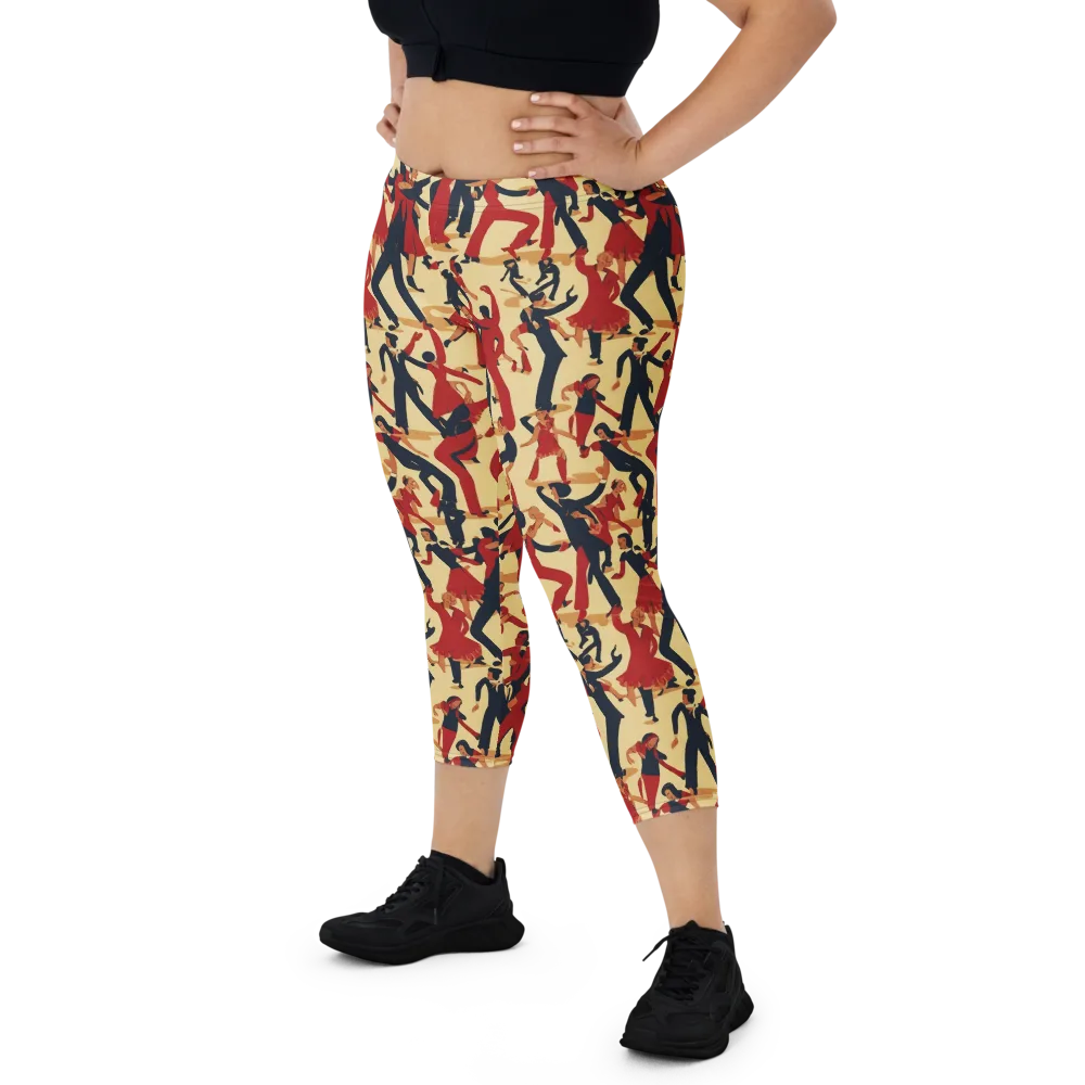 Vermilion Ballroom on Capri Leggings — Front