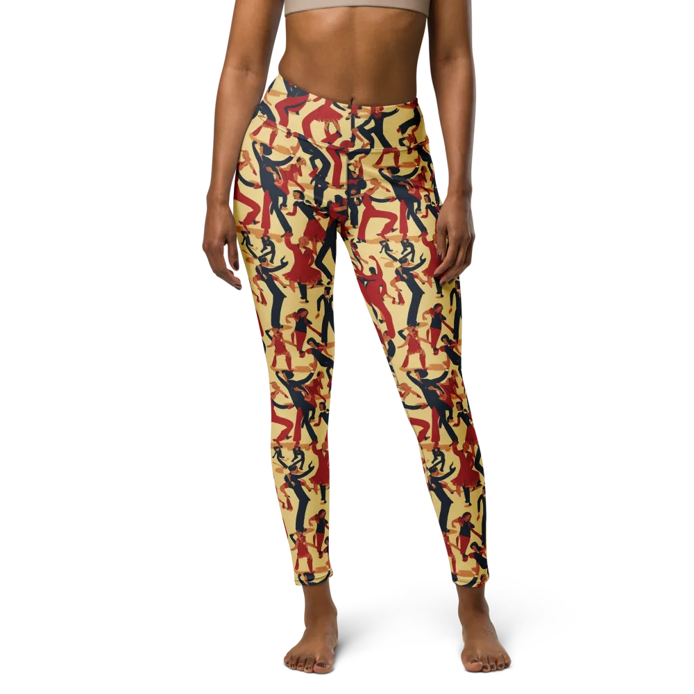 Vermilion Ballroom on Yoga Leggings — Front