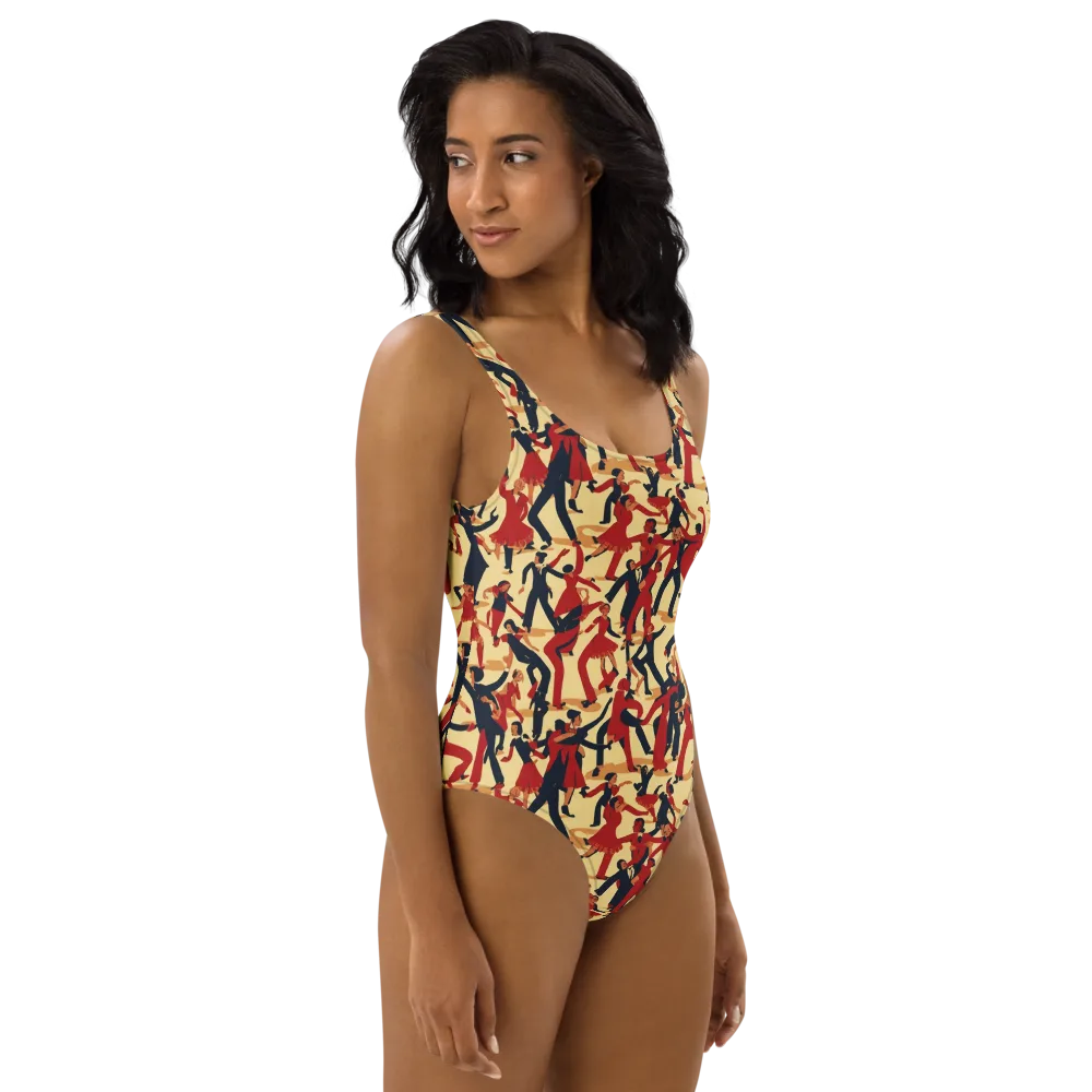 Vermilion Ballroom on One-Piece Swimsuit — Right