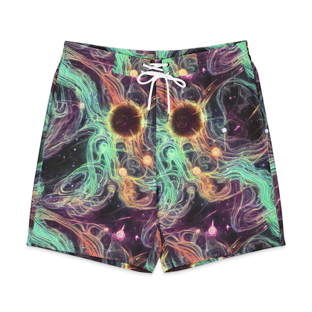 Celestial Vines on Men's Board Shorts — Front