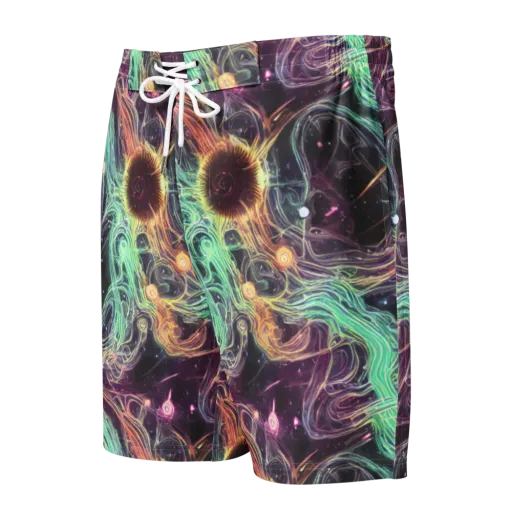 Celestial Vines on a Men's Board Shorts