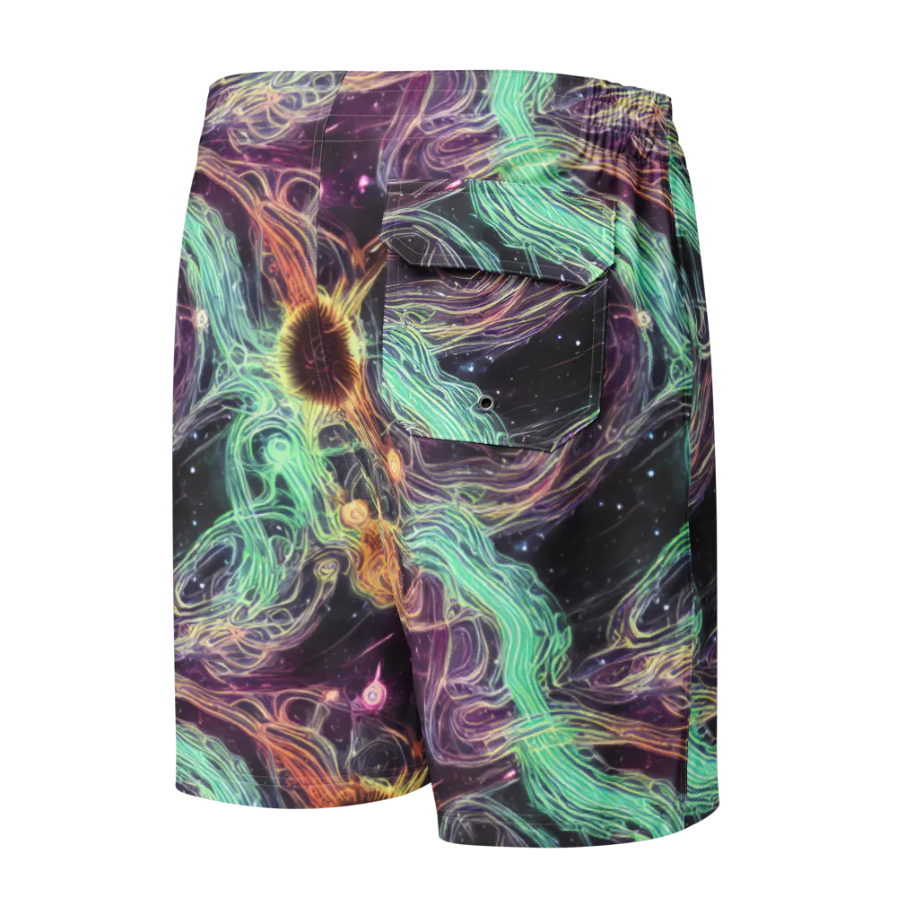 Celestial Vines on Men's Board Shorts — Back