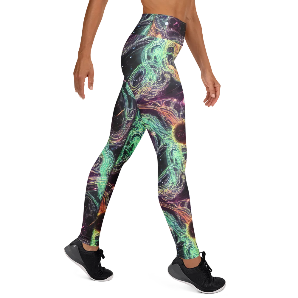 Celestial Vines on Yoga Leggings — Right