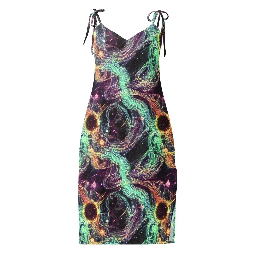 Celestial Vines on Slip Dress — Front